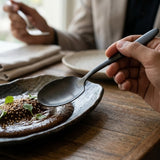 AYD Rice Serving Spoon Plain Design Blackish at Zubaidas Homestore Best for Home Shopping