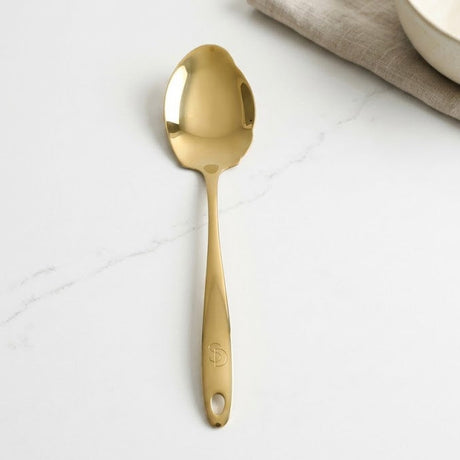 AYD Rice Serving Spoon Plain Design Golden at Zubaidas Homestore Best for Home Shopping