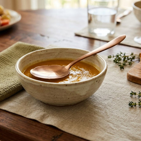 AYD Rice Serving Spoon Plain Design Rose Gold at Zubaidas Homestore Best for Home Shopping
