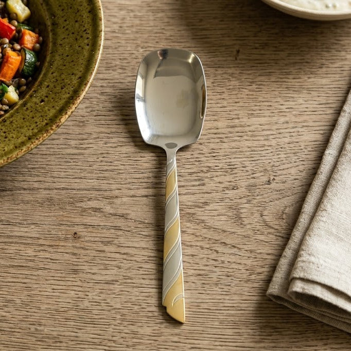 AYD Rice Serving Spoon Swirl Design at Zubaidas Homestore Best for Home Shopping