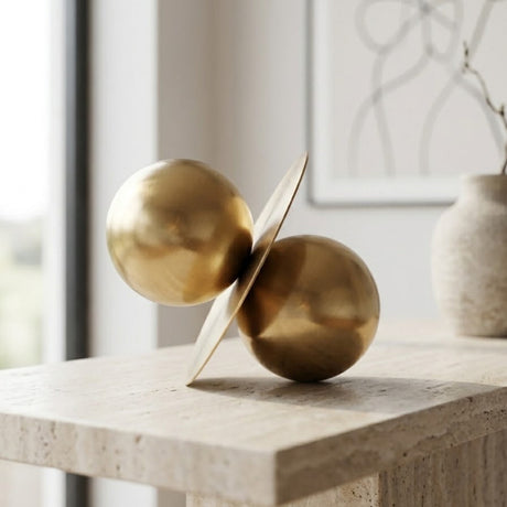 Ball Brass Decorative Object Golden at Zubaidas Homestore