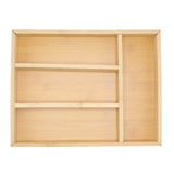 Bamboo Cutlery Organizer 4 Compartment at Zubaidas Homestore Pakistan