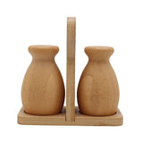 Bamboo Salt and Pepper Shaker Set with Heart Caddy at Zubaidas Homestore Pakistan