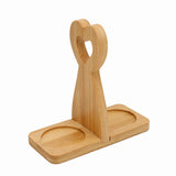 Bamboo Salt and Pepper Shaker Set with Heart Caddy at Zubaidas Biggest Homestore in Pakistan