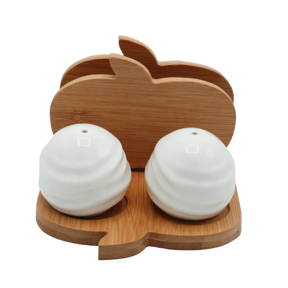 Bamboo Salt and Pepper Shaker with Napkin Holder at Zubaidas Homestore Pakistan