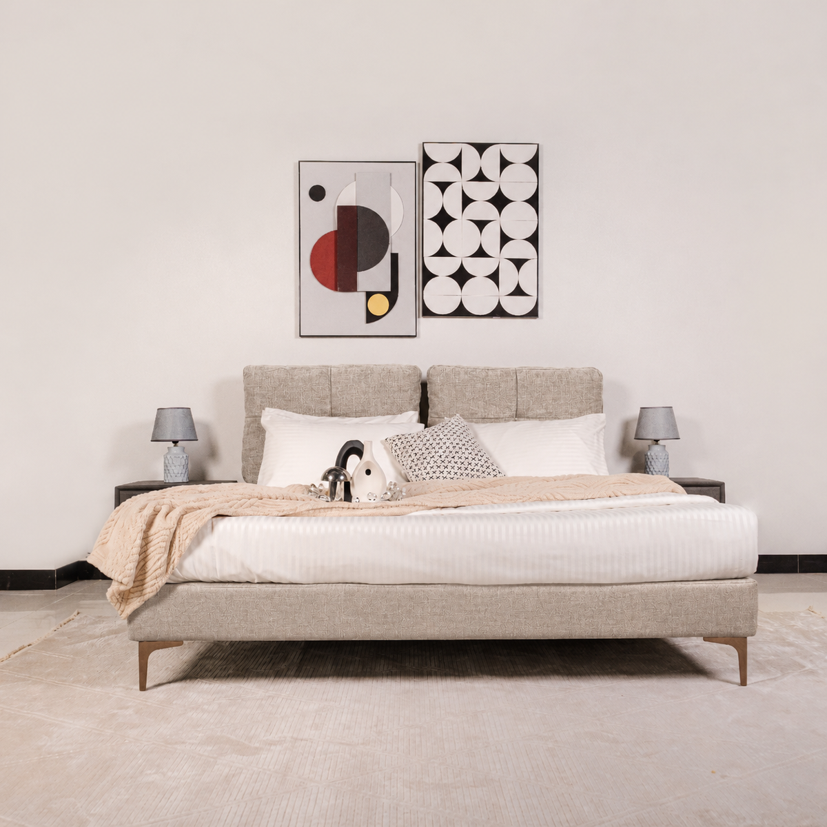 Bed Loft with Night Table Vanilla Haze at Zubaidas Homestore 