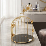 Bird Cage Decorative Dessert Serving Stand Golden at Zubaidas Homestore