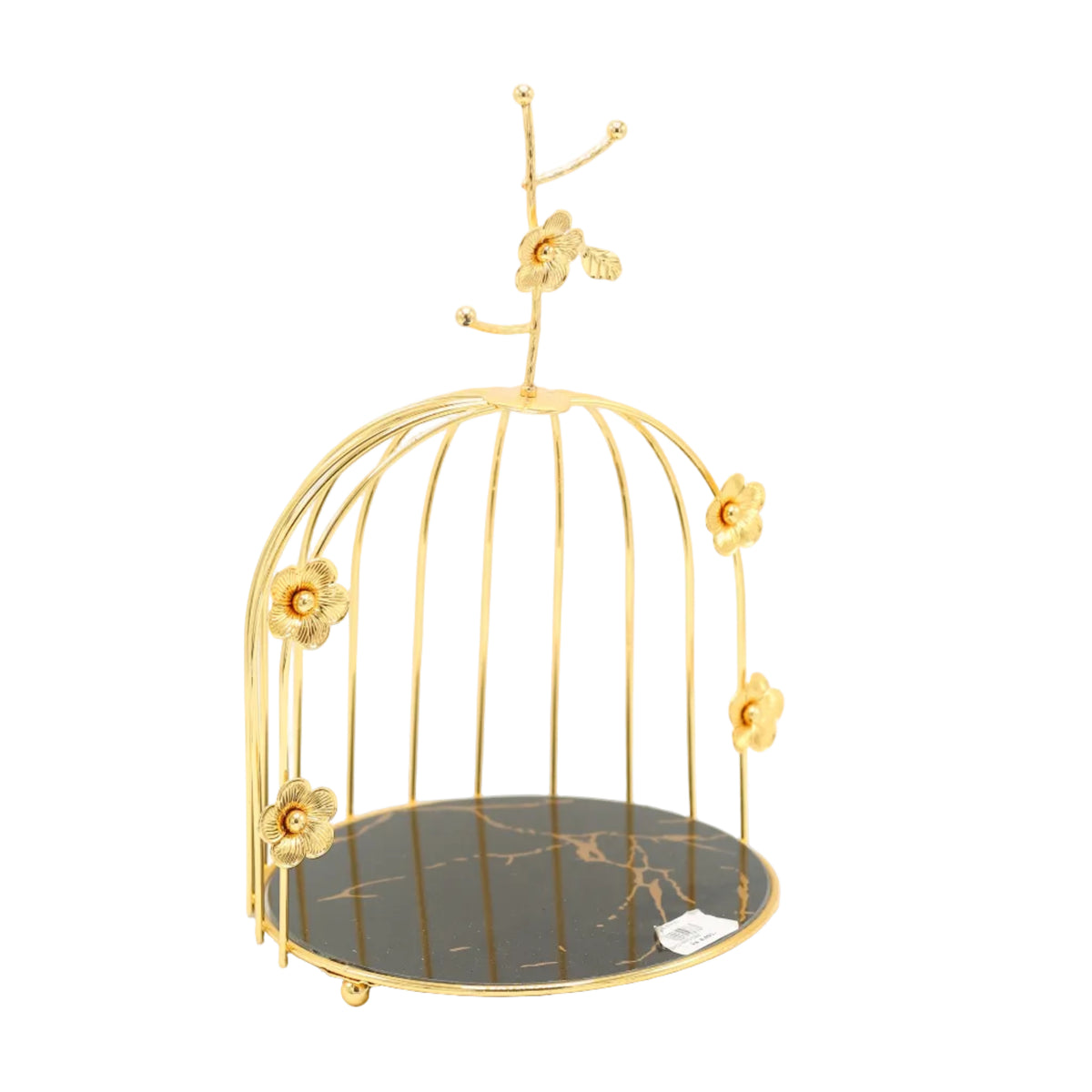 Bird Cage Decorative Dessert Serving Stand Golden at Zubaidas Homestore Pakistan