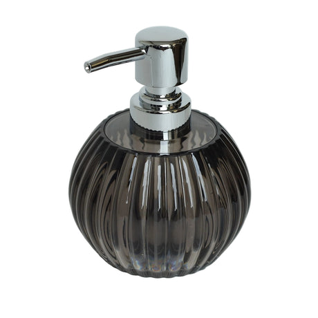 Black Ribbed Liquid Soap Dispenser 200ml at Zubaidas Homestore. Best For Home Shopping In Pakistan