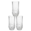Blinkmax 3 Pieces Crystal Cut Highball Glass Set at Zubaidas Homestore