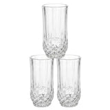 Blinkmax 3 Pieces Crystal Cut Highball Glass Set at Zubaidas Homestore