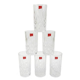 Blinkmax Crystal Cut Highball Glass Set 6 Pcs at Zubaidas Homestore
