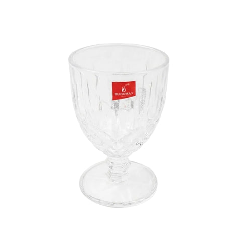 Blinkmax Diamond Pattern Stemmed Glass 6pcs at Zubaidas Homestore Best for Home Shopping