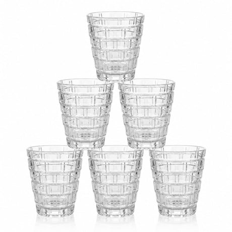 Blinkmax Textured Crystal Glass Set 6pcs at Zubaidas Homestore 