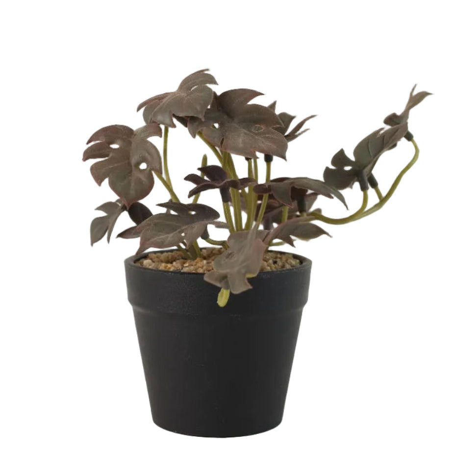 Blooming Floret Artificial Monstera Plant Maroonish Zubaidas Homestore Pakistan