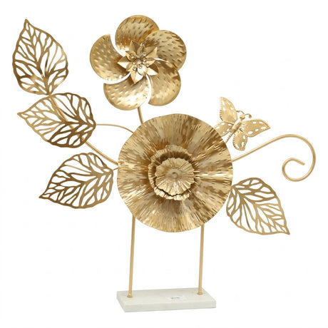 Botanical Table Decor Accent Piece Golden at Zubaidas Homestore Pakistan