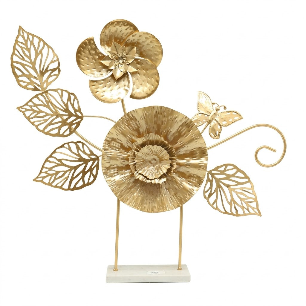 Botanical Table Decor Accent Piece Golden at Zubaidas Homestore - The Biggest Collection of Decor In Pakistan