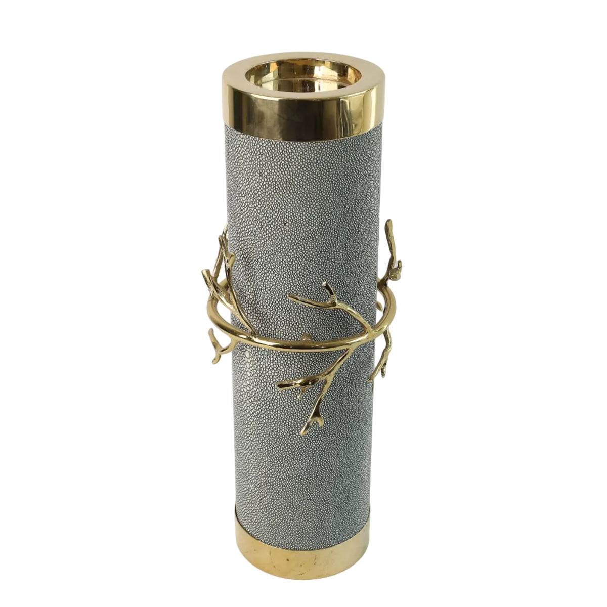 Branch Accent Cylindrical Vase Stand Grey at Zubaidas Homestore - The Largest Collection of Decor In Pakistan