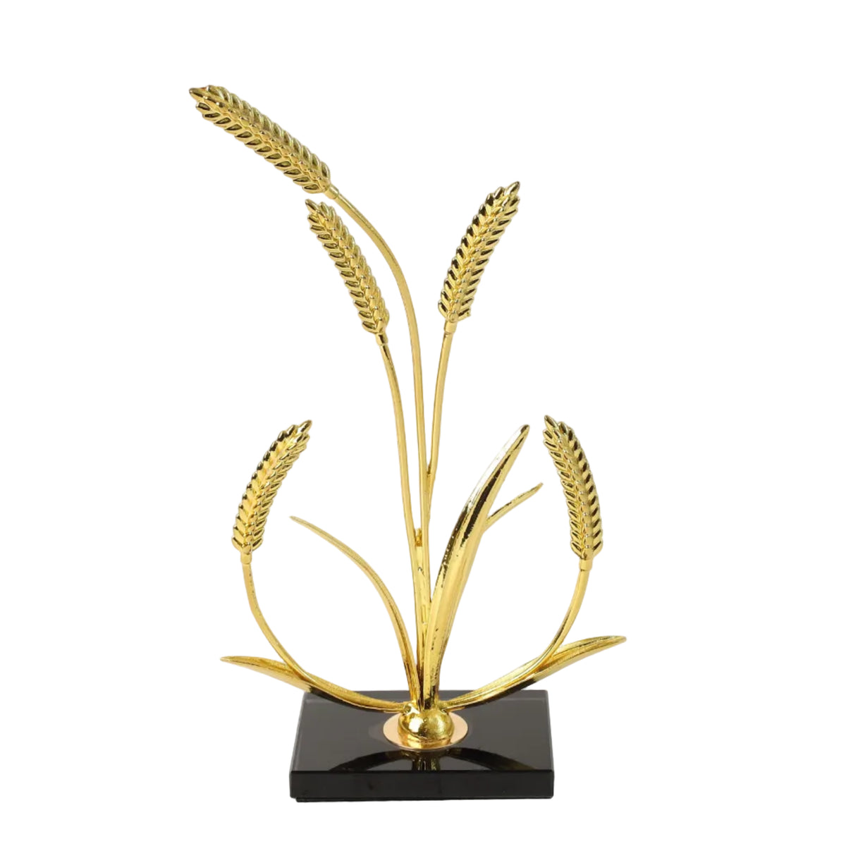 Brass Botanical Sculpture Golden at Zubaidas Homestore - The Largest Collection of Decor In Pakistan