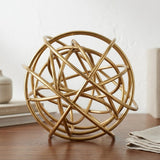 Brass Wire Sphere Decor Golden at Zubaidas Homestore