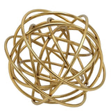 Brass Wire Sphere Decor Golden at Zubaidas Homestore Pakistan