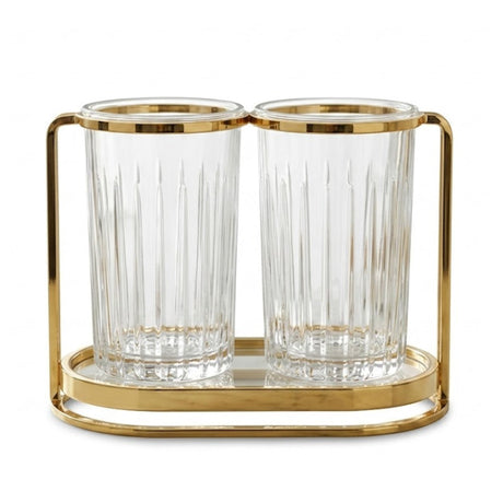 Bright 2-in-1 Dual Cutlery Holder Gold at Zubaidas Homestore Pakistan
