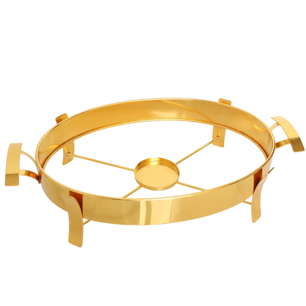 Brilliant 2.5 Liter Oval Buffet Serving Dish With Candle Stand at Zubaidas No#1  Homestore in Pakistan
