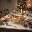 Brilliant 2Ltr Buffet Serving Dish With Candle Stand Medium at Zubaidas Homestore Pakistan