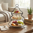 Brilliant 3 Layer Plate Set With Black Stand at Zubaidas Homestore Pakistan