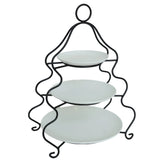 Brilliant 3 Layer Plate Set With Black Stand at Zubaidas Homestore Best for Home Shopping Pakistan