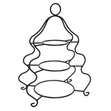 Brilliant 3 Layer Plate Set With Black Stand at Zubaidas Homestore Online Pakistan