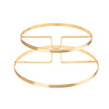 Brilliant Acrylic Cake Stand With Gold Metal Stand 33cm at Zubaidas The Most Reliable Homestore in Pakistan
