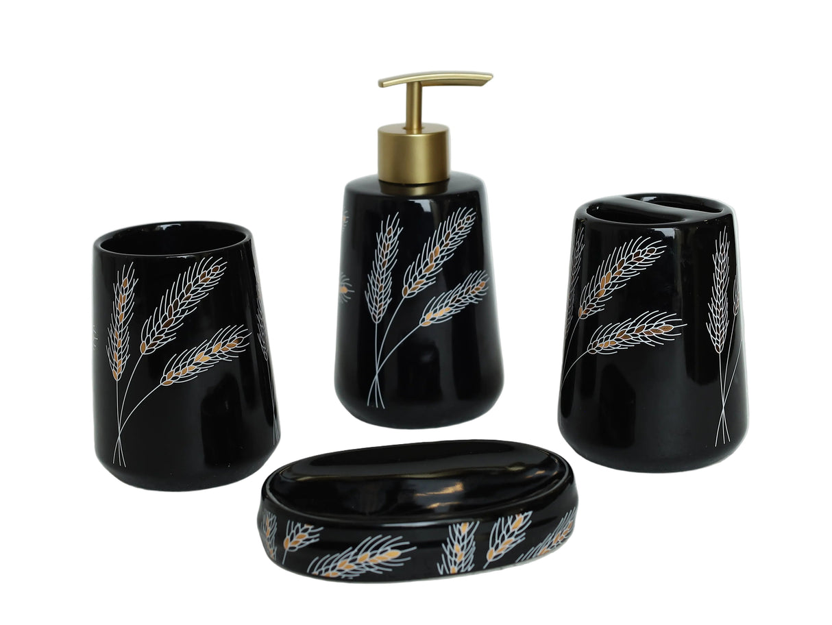 Brilliant Ceramic Bathroom Accessories 4Pcs Set at Zubaidas Homestore Online Pakistan 