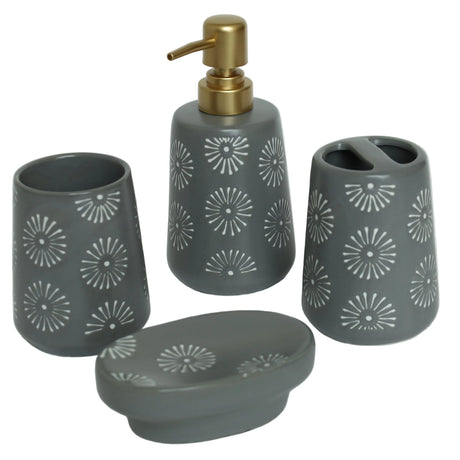 Brilliant Ceramic Bathroom Set 4Pcs at Zubaidas Homestore.Best For Home Shopping Pakistan