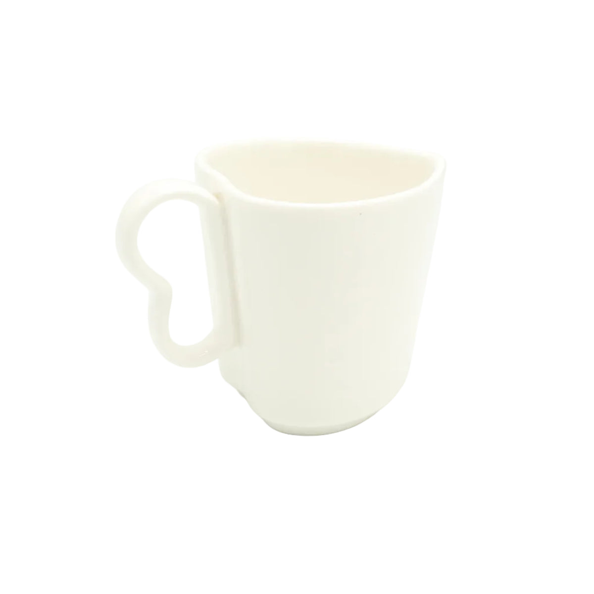 Brilliant Ceramic Heart Shape Cup and Saucer White at Zubaidas Homestore Pakistan