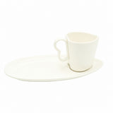 Brilliant Ceramic Heart Shape Cup and Saucer White at Zubaidas Homestore. Best Online Homestore in Pakistan