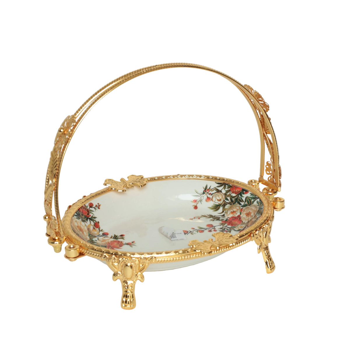 Brilliant Gold Royal Bloom Deep Serving Platter at Zubaidas Homestore Pakistan
