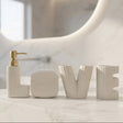 Brilliant Love Ceramic Bathroom Accessories Set White at Zubaidas Homestore