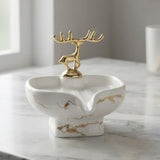 Brilliant Luxurious Soap Dish With Deer Decoration at Zubaidas Homestore Pakistan