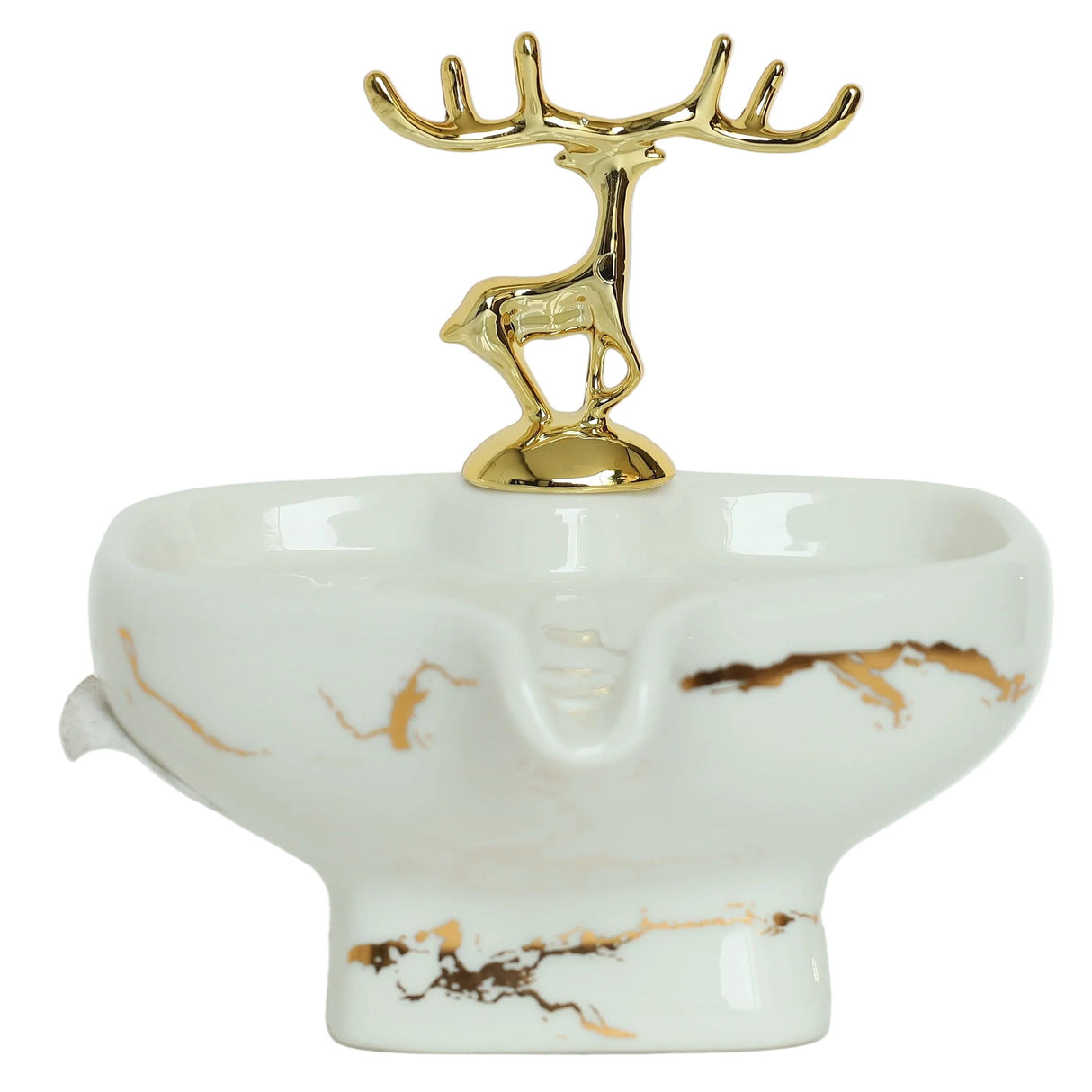 Brilliant Luxurious Soap Dish With Deer Decoration at Zubaidas Largest Homestore Pakistan