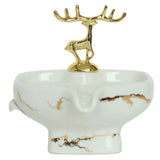 Brilliant Luxurious Soap Dish With Deer Decoration at Zubaidas Largest Homestore Pakistan
