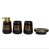 Brilliant Luxury Geometric Striped 5 Pieces Bath Set at Zubaidas Most Trusted Homestore in Pakistan