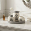 Brilliant Modern Leaf Design Bathroom Accessory Set at Zubaidas Homestore 