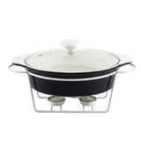 Brilliant Oval Ceramic Casserole With Candle Warmer Stand 28cm Zubaidas Homestore Pakistan