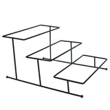 Brilliant Porcelain 3-Tier Rectangular Plate with Black Stand at Zubaidas Homestore Online Pakistan
