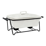 Brilliant Rectangular Ceramic Casserole With Wire Stand 26cm Zubaidas Homestore Pakistan