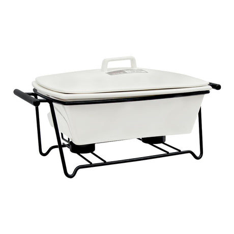 Brilliant Rectangular Ceramic Casserole With Wire Stand 26cm Zubaidas Homestore Pakistan