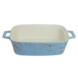 Brilliant Rectangular Ceramic Dish With Marble Finish 30cm at Zubaidas Homestore Online Pakistan