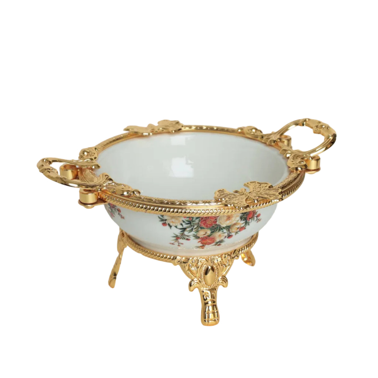 Brilliant Royal Bloom Serving Bowl 19cm Golden at Zubaidas Homestore Most Trusted Homestore in Pakistan