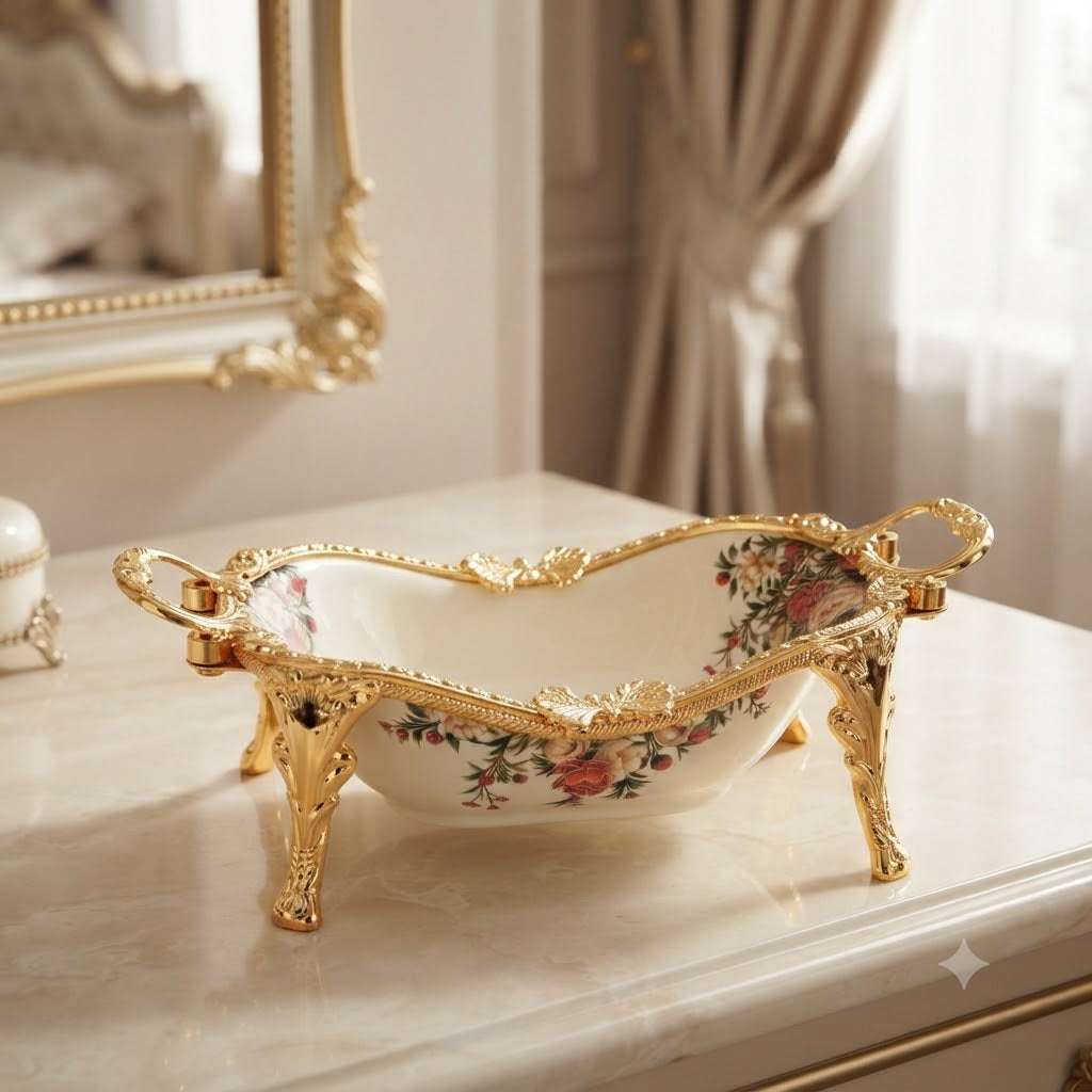 Brilliant Royal Bloom Serving Platter at Zubaidas Homestore